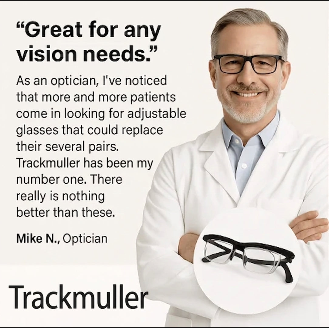 ✨✨New upgrade 2.0-50% OFF✨✨【ADJUSTABLE FOCUS GLASSES】See Every Moment Clearly With Trackmuller!