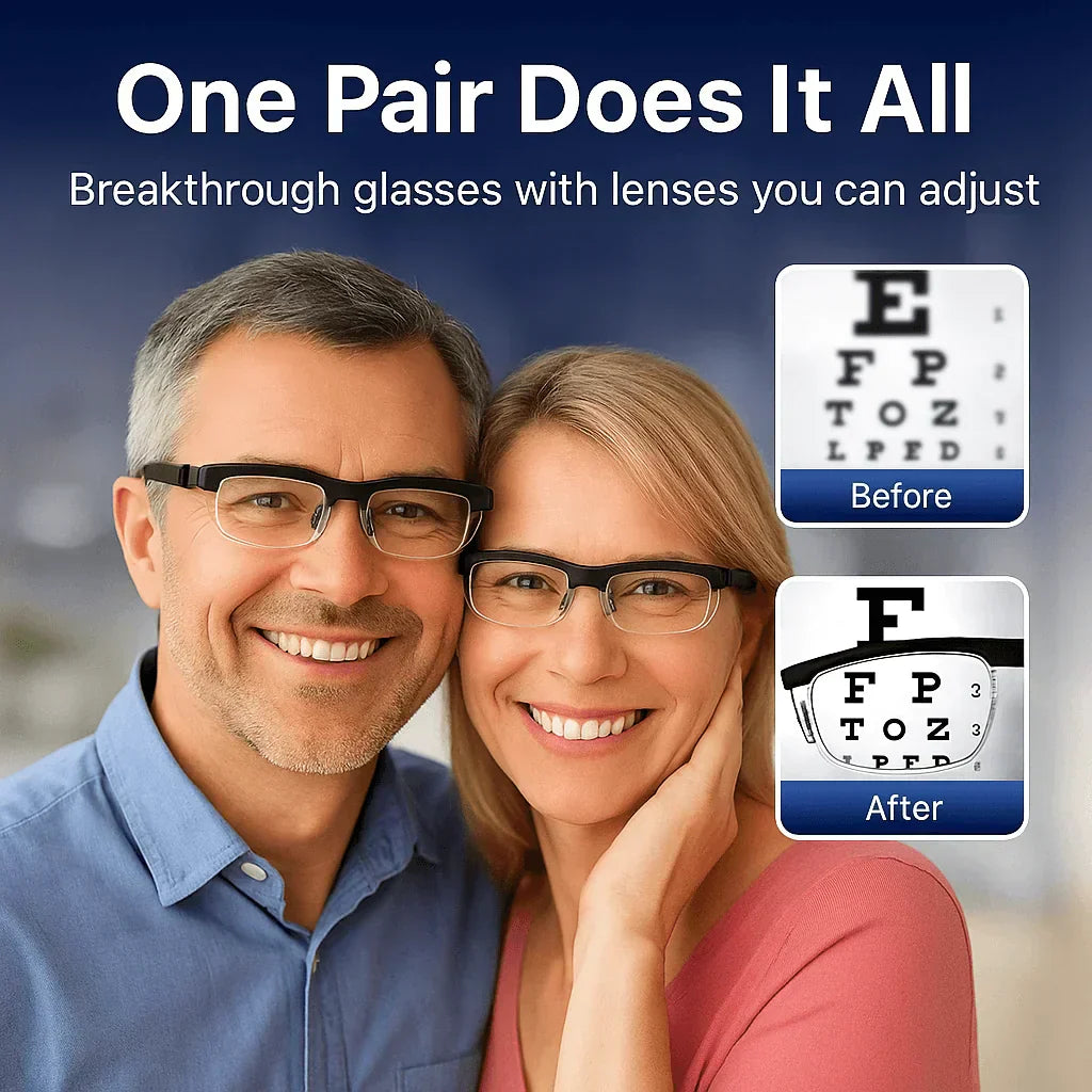 ✨✨New upgrade 2.0-50% OFF✨✨【ADJUSTABLE FOCUS GLASSES】See Every Moment Clearly With Trackmuller!