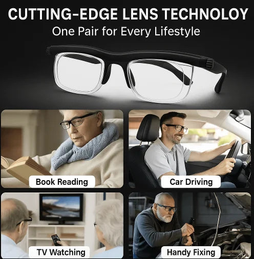 ✨✨New upgrade 2.0-50% OFF✨✨【ADJUSTABLE FOCUS GLASSES】See Every Moment Clearly With Trackmuller!