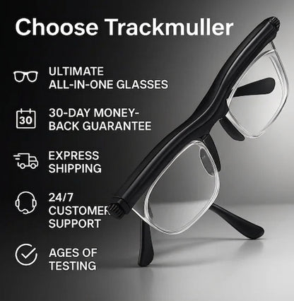 ✨✨New upgrade 2.0-50% OFF✨✨【ADJUSTABLE FOCUS GLASSES】See Every Moment Clearly With Trackmuller!