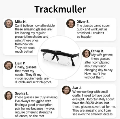 ✨✨New upgrade 2.0-50% OFF✨✨【ADJUSTABLE FOCUS GLASSES】See Every Moment Clearly With Trackmuller!