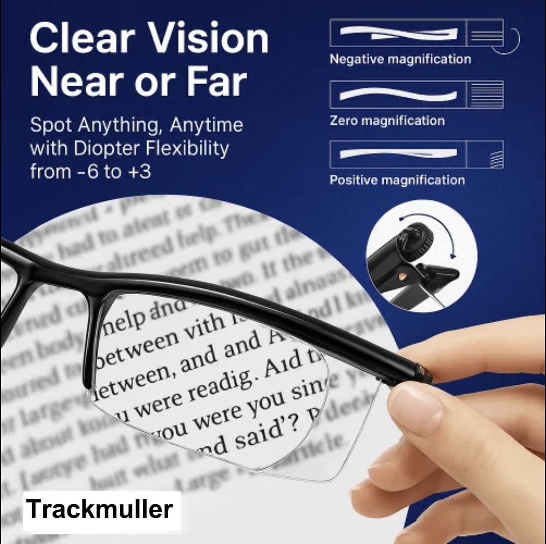 ✨✨New upgrade 2.0-50% OFF✨✨【ADJUSTABLE FOCUS GLASSES】See Every Moment Clearly With Trackmuller!