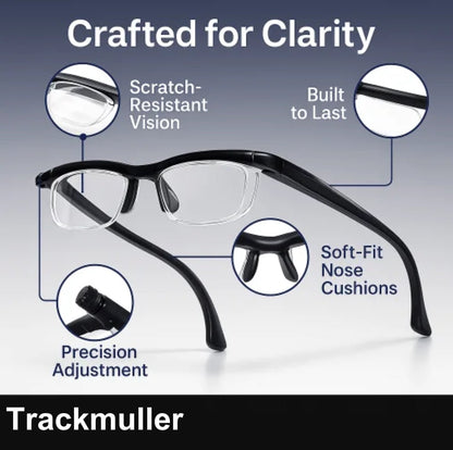 ✨✨New upgrade 2.0-50% OFF✨✨【ADJUSTABLE FOCUS GLASSES】See Every Moment Clearly With Trackmuller!